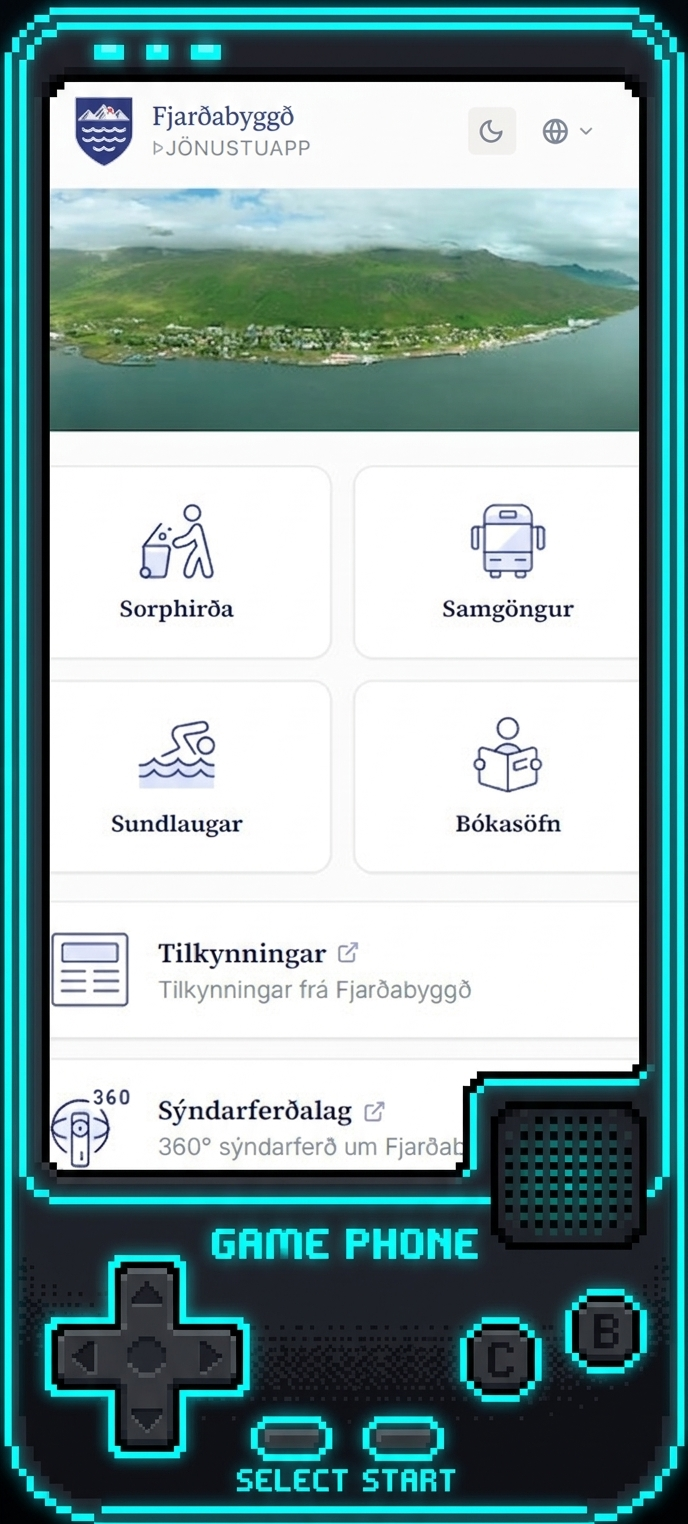 Fjarðabyggðarappið heimaskjár